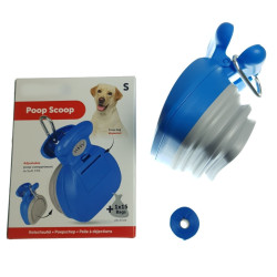 animallparadise Faltbarer Hundekotbeutel Größe S Farbe Blau für Hunde Kot sammeln