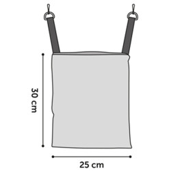 animallparadise Hängetasche für Frettchen CLAVIO 25 x 30 cm für Nagetiere Betten, Hängematten, Nistplätze