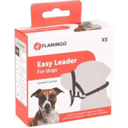 Flamingo Pet Products Harnais de dressage de tête museliere- noir XS - pour chien Muselière
