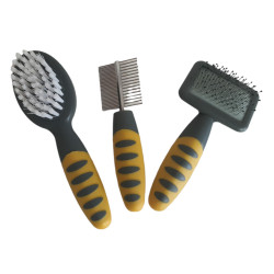 animallparadise Grooming set brushes and comb for rabbits, ferrets, hamsters Beauty care