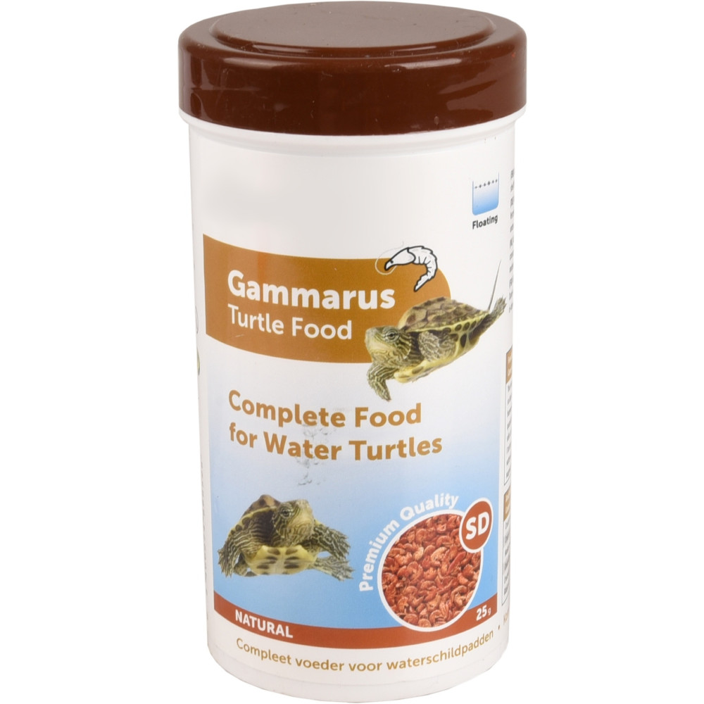 animallparadise Gammarus Natürliches Futter für Wasserschildkröten 25 g, 250 ml Reptilien Amphibien