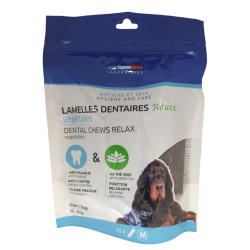 animallparadise 15 entspannende pflanzliche Zahnstreifen für Hunde von 10 bis 30 kg, Beutel à 352.5 g Leckerli Hund