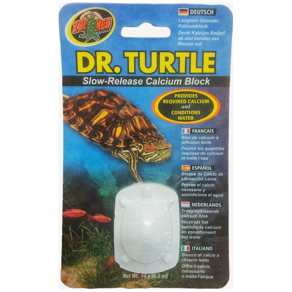 Zoo Med Bloque de calcio de liberación lenta Dr. Turtle 14g. Alimentos