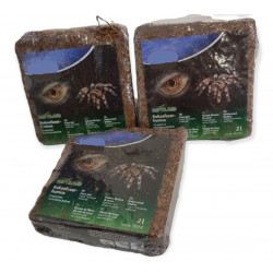 animallparadise 2 liters X3 of compressed coconut fiber reptiles and amphibians. Substrates