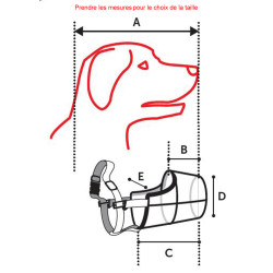 animallparadise XL 40 cm 44-59 cm, black SILAS muzzle for dogs Muzzle