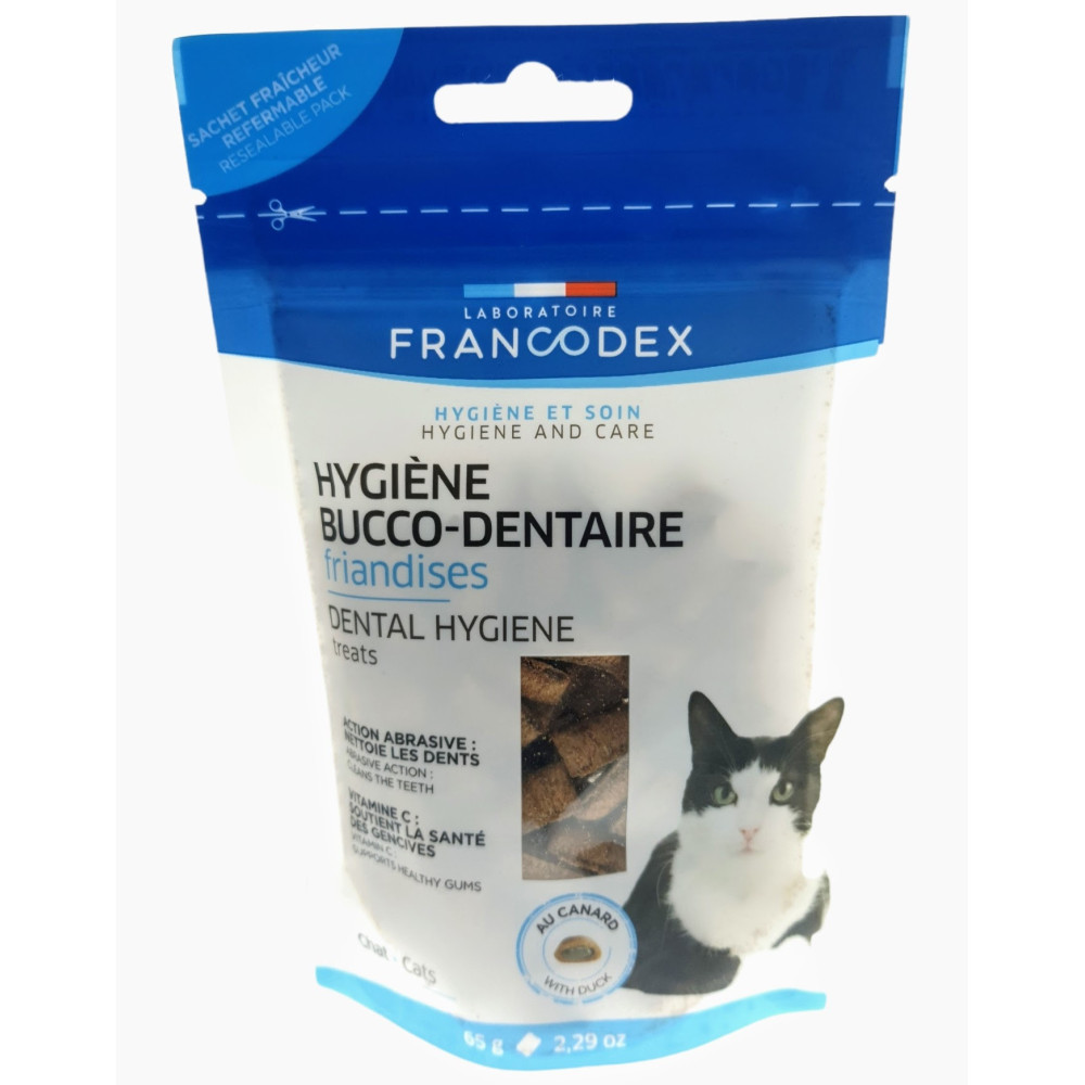 Francodex Przysmaki do higieny jamy ustnej 65 g dla kociąt i kotów Friandise chat