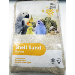 animallparadise Oesterschelp zand bruin krusta. 25 kg. voor vogels Verzorging en hygiëne