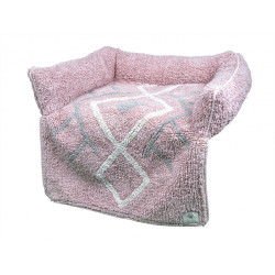 animallparadise Sofa Bed Bobo Pink for cats or small dogs. cat cushion and basket