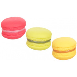 animallparadise 3 Macaroons ø 7 cm, plastic Dog toy Squeaky toys for dogs