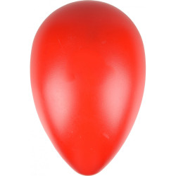 animallparadise Huevo OVO rojo de plástico duro, L ø 16,5 cm x 25 cm de altura. Juguete para perros Bolas para perros