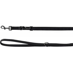 animallparadise Black nylon training leash for black dogs. Dressage leashes
