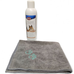 animallparadise Shampoo für langhaarige Hunde, 1 Liter und Mikrofaserhandtuch. Shampoo