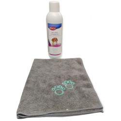 animallparadise Shampoo per cuccioli 1L e asciugamano in microfibra. Shampoo