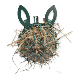 animallparadise EHOP Hay Rack Rabbit verde, para roedores. Estante para alimentos