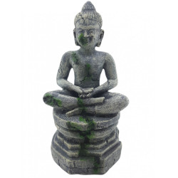 animallparadise Podstawa posągu Buddy siedzącego ø 7,5 cm, wysokość 16,5 cm, dekoracja akwarium Décoration et autre