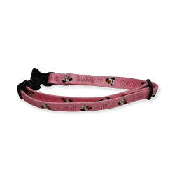 animallparadise Halsband PUPPY MASCOTTE roze 13 mm, 25 tot 39 cm voor puppies Puppy halsband