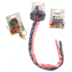 animallparadise 3 zabawki, sowa, tekturowy dysk i materiałowy kwiatek do drzwi, dla kotów Jeux avec catnip