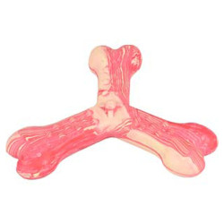 Flamingo Saveo Dog Toy 15,5 cm Saveo Triple Bone Bone Beef sapore. gomma Giocattoli da masticare per cani
