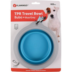 Flamingo Pet Products BUBO 625 ml cuenco para perros. color azul/gris. Tazón, tazón de viaje