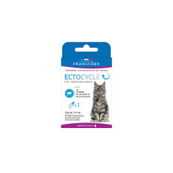Francodex pipeta antipulgas ectociclo para gatos Control de plagas de gatos