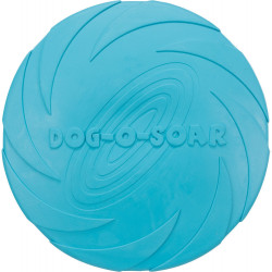Trixie Disco para perros Frisbee. Tamaño: ø 24 cm. Para los perros. Colores: al azar. Juguete para perros