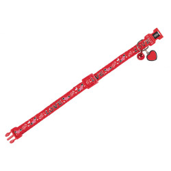 Collier Collier chat LOVE rouge 20-30cm x 10mm