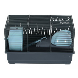 zolux Indoor Cage 2. blauw 40 . voor hamster. 40 x 26 x hoogte 22 cm. Knaagdieren / konijnen