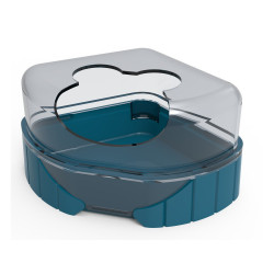 zolux 1 casa de banho para pequenos roedores. Rody3 . cor azul. tamanho 14,3 cm x 10,5 cm x 7 cm . para roedores. Caixas de lixo