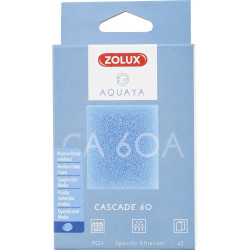zolux Filter für Kaskadenpumpe 60, CA 60 A Filter blaues Schaumstoffmedium x2. für Aquarium. Filtermassen, Zubehör