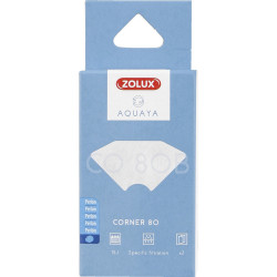 zolux Filtro per pompa angolo 80, filtro CO 80 B perlon x 2. per acquario. Supporti filtranti, accessori