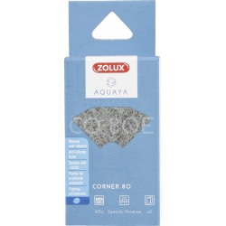 zolux Filter für Eckpumpe 80, Filter CO 80 E mit Anti-Nitratschaum x 2. für Aquarium. Filtermassen, Zubehör