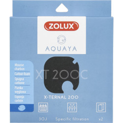 zolux Filter für Pumpe x-ternal 200, Filter XT 200 C Schaumkohle x2. für Aquarium. Filtermassen, Zubehör