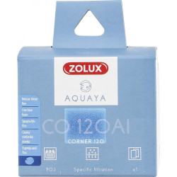 zolux Filter for corner 120 pump, CO 120 Al filter fine blue foam x1. for aquarium. Filter media, accessories