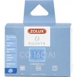 zolux Filtro para la bomba de esquina 160, filtro de CO 160 Al fina espuma azul x1. para el acuario. Medios filtrantes, acces...