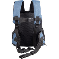 sacs de transport Sac de transport ventral Timi bleu 34 x 25 x 37 H cm pour chien max 7 kg