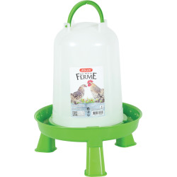 zolux Abbeveratoio in plastica con piedini, capacità 5 litri, cortile basso Buca per l'irrigazione
