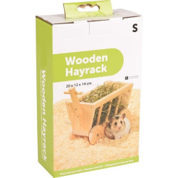 animallparadise Estante de madeira de 20 cm para roedores Distribuidor de alimentos