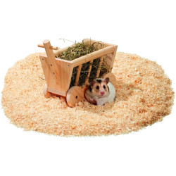 animallparadise Wooden rack 20 cm for rodents Food dispenser