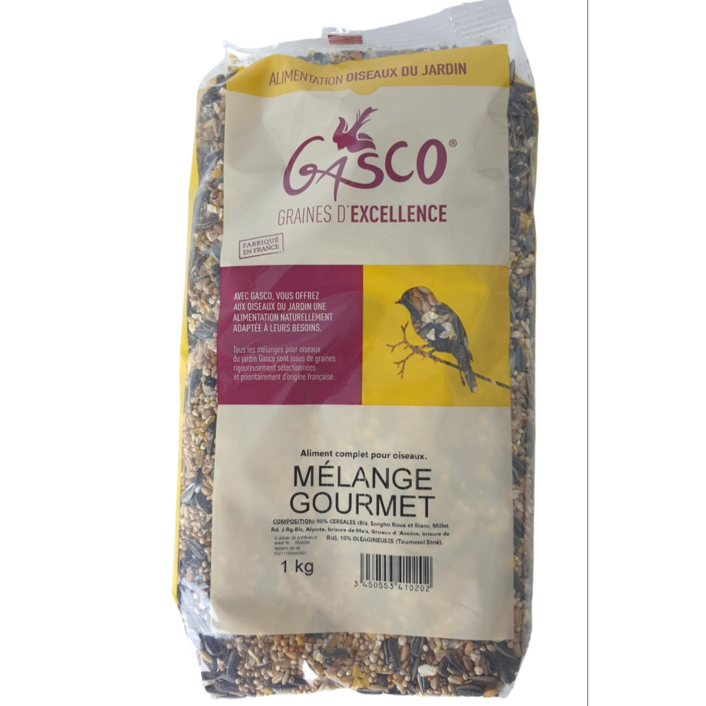 Nourriture graine Graines mélange gourmet 1 kg pour oiseaux
