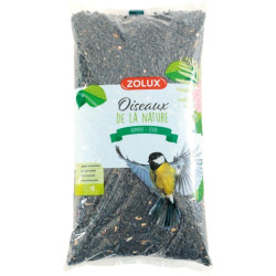 zolux Semillas de girasol para pájaros de jardín bolsa 1,5 kg Alimentos para semillas