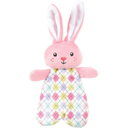animallparadise Tiny pink bunny plush 22 cm toy for puppies Plush for dog