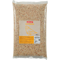zolux Semi esotici per uccelli sacchetto da 800 g Cibo per i semi