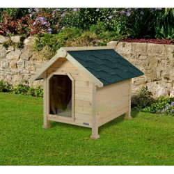 zolux Chalet de madera para perros Gran dimensión exterior 101 x 94 cm H 94 cm Casa del perro