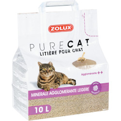 zolux Leichtes klumpendes Mineralstreu 10 Liter bzw. 7,18 kg für Katzen Katzenstreu