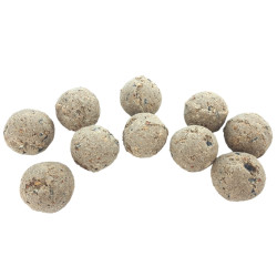 zolux 10 bolas de grasa de ave de 90 g para todas las estaciones Bola de comida para pájaros