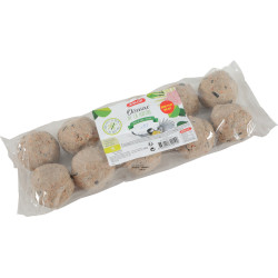zolux 10 bolas de grasa de ave de 90 g para todas las estaciones Bola de comida para pájaros