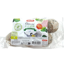 zolux 6 bolas de grasa de ave de 90 g para todas las estaciones Bola de comida para pájaros