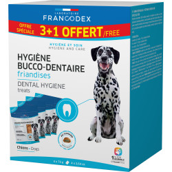 Accueil Pack Friandises Hygiène Bucco-Dentaire 4 x 75g pour Chiens