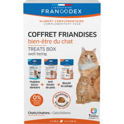 Francodex Traktaties in een kattenwelzijnsbox Kattensnoepjes