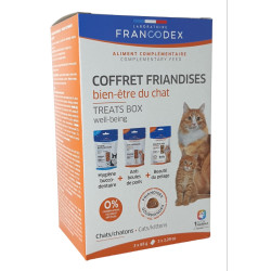 Francodex Traktaties in een kattenwelzijnsbox Kattensnoepjes